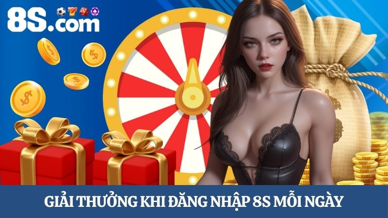 Giải thưởng khuyến mãi đăng nhập 8S