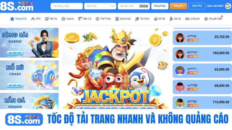 Tốc độ tải trang 8S