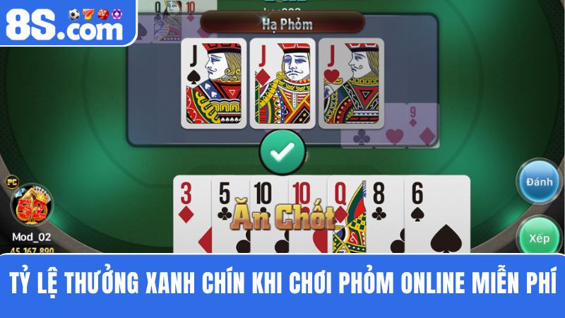 các mức thưởng Chơi Phỏm online miễn phí 